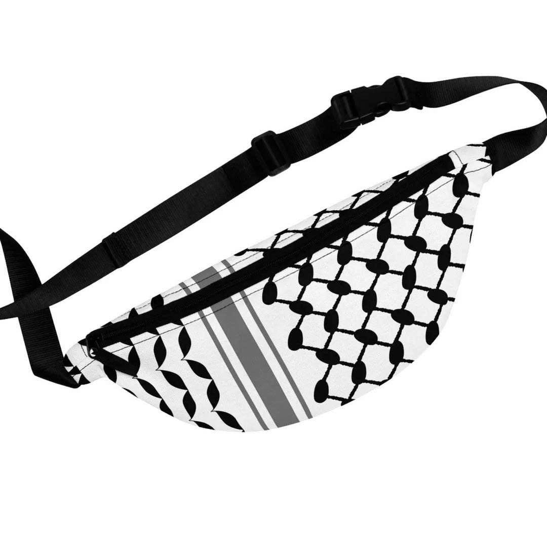 Keffiyeh-Inspireret Bæltetaske